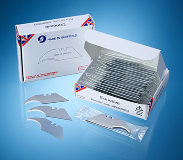 Concave Poly Wraps 5 in a printed Box 100 blades (20 x 5)
